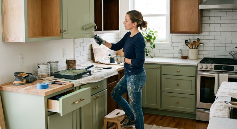 Oak Cabinet Remodeling in Bloomington, IN